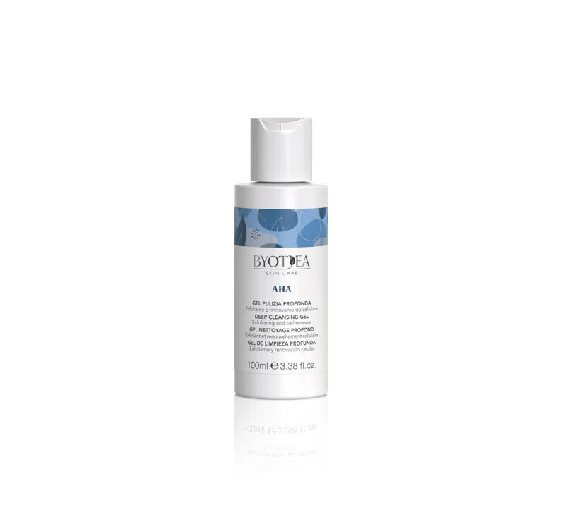 AHA GEL DE LIMPIEZA PROFUNDA  EXFOLIANTE Y RENOVACIÓN CELULAR NEW  100 ML