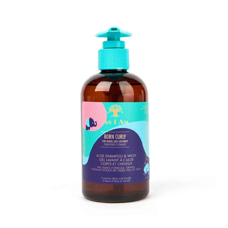 AS I AM BORN CURLY ALOE SHAMPOO & WASH 240ML