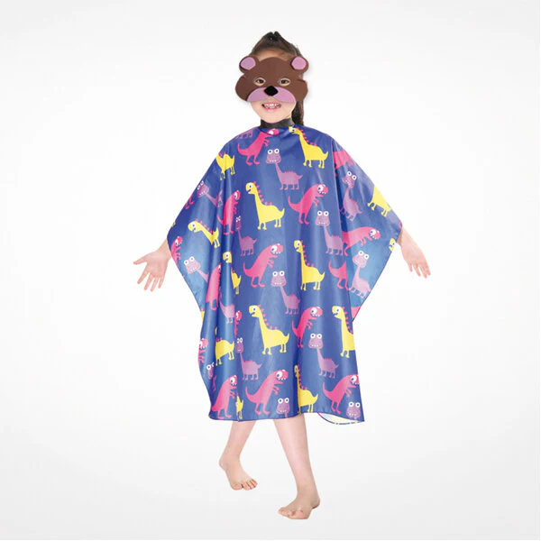 BIFULL CAPA DE CORTE INFANTIL POLYESTER 95X120CM DINO AZUL