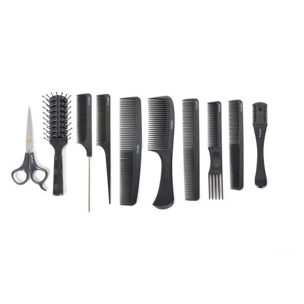 BIFULL SET TIJERA Y 9 PEINES