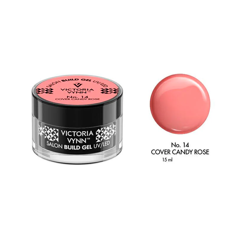 BUILD GEL UV/LED COVER CANDY ROSE 14 15ML