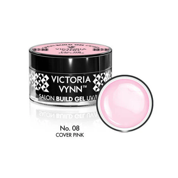 BUILD GEL  UV/LED PINK COVER 08 15ML