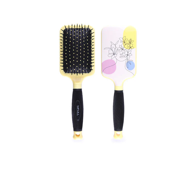 CEPILLO RAQUETA AMARILLO SILHOUETTE BIFULL