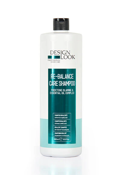 CHAMPÚ BIVALENTE ANTICASPA Y ANTIGRASO RE-BALANCE CARE 1000ML DESIGN LOOK
