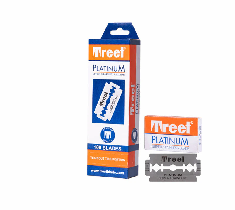 CUCHILLAS DOBLE FILO 100 UDS-20 PACK 5 UDS TREET PLATINIUM SUPER