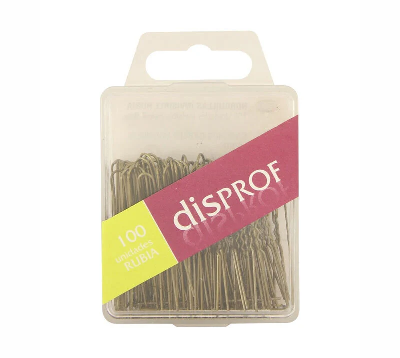 DISPROF HORQUILLA INVISIBLE RUBIA 100 UDS.