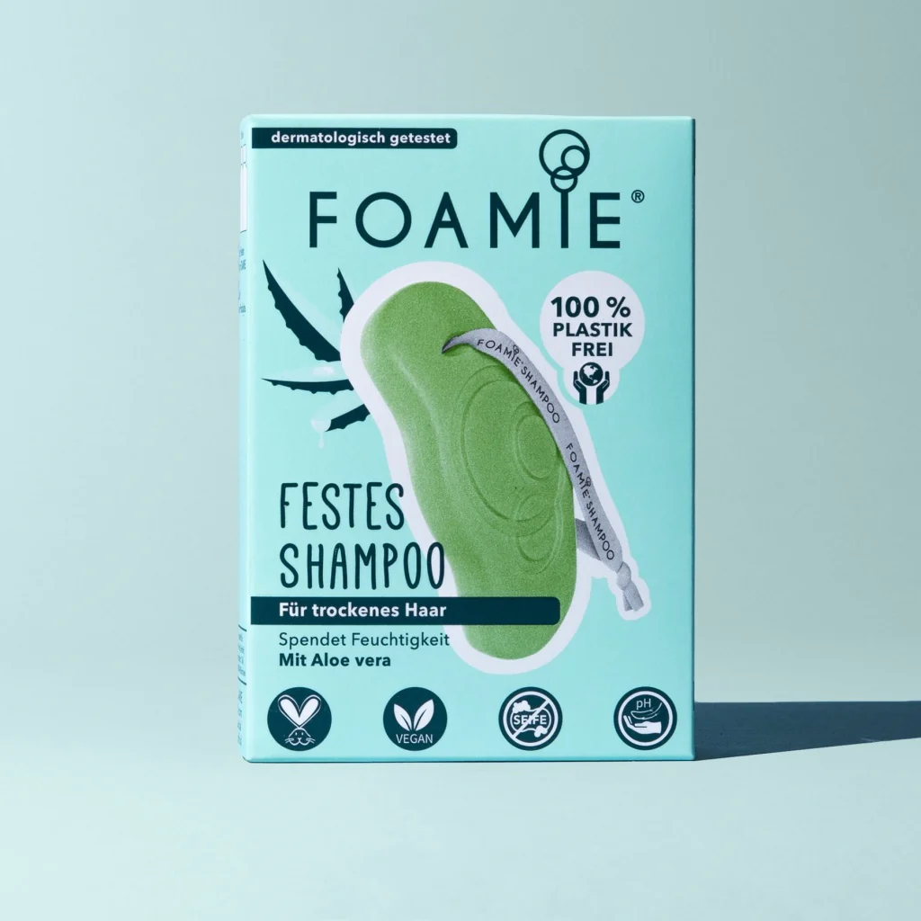 Foamie champu solido de aloe vera para cabello seco Solido Sin Plasticos Eco