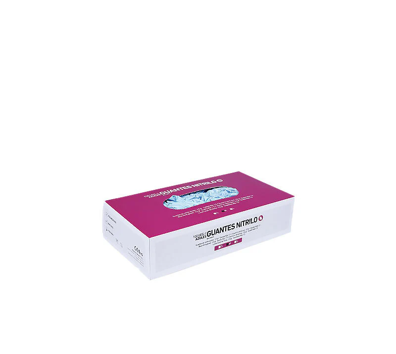 GUANTE NITRILO BIFULL 3,5 GRAMOS COLOR AZUL CALIDAD AQL 1.5 - TALLA L