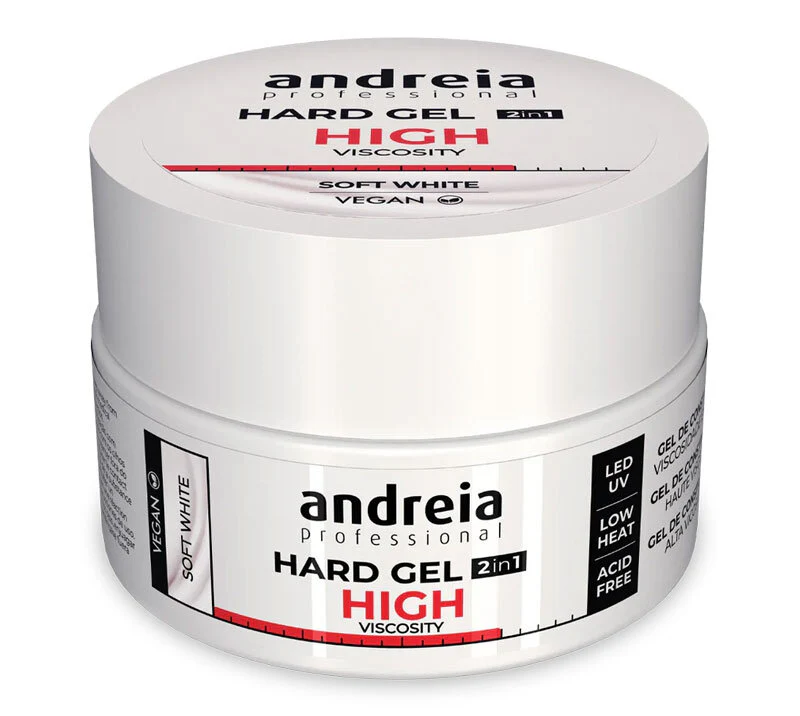 HARD GEL HIGH VISCOSITY GLITTER SOFT WHITE 22GR