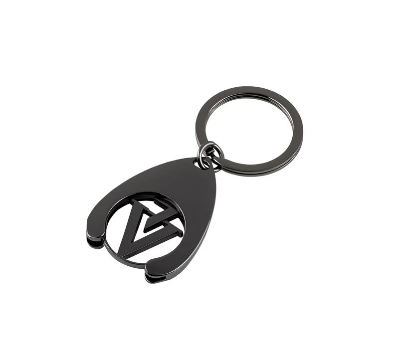 LLAVERO SHOPPING TOKEN NEGRO