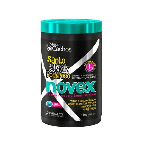 MASCARILLA NOVEX SANTO BLACK PODEROSO 1KG