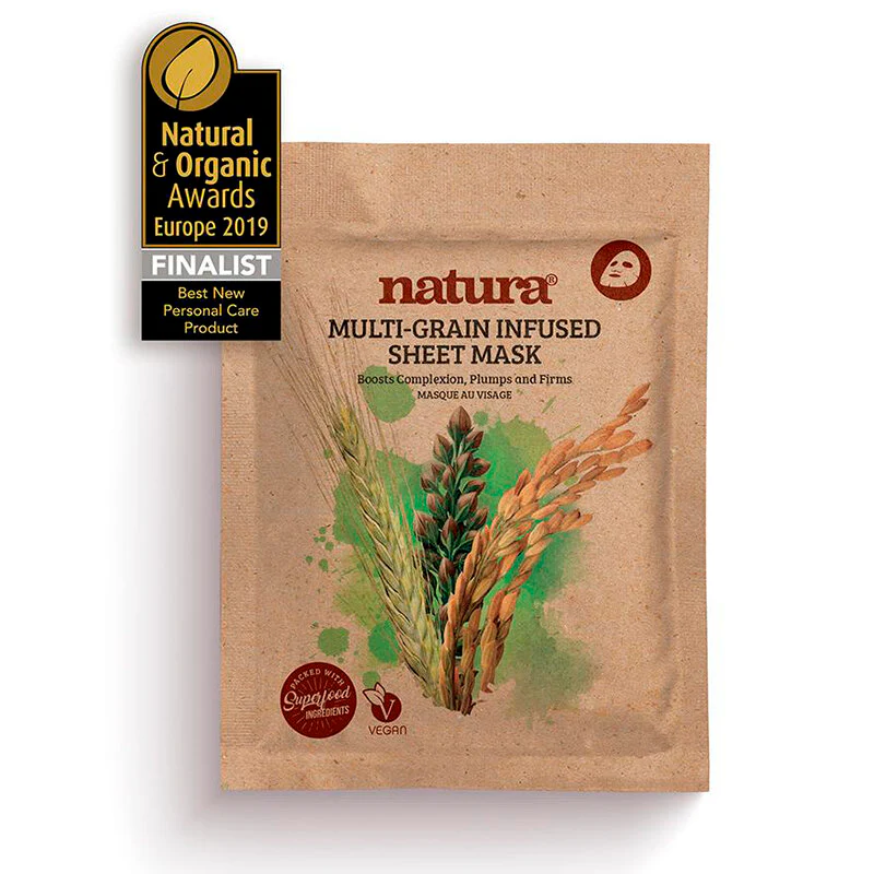 NATURA MULTI GRAIN INFUSED SHEET MASK 22ML