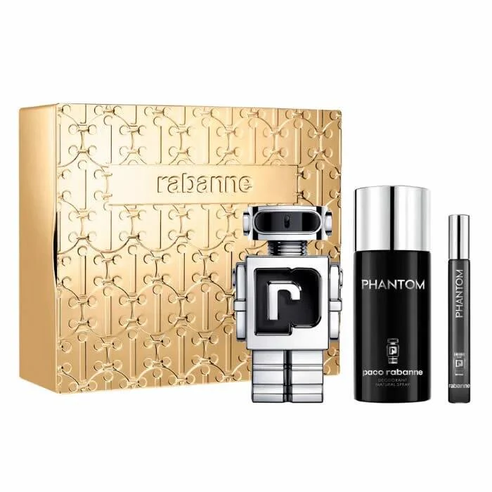 Rabanne Phantom Eau De Toilette Spray 100ml Set 3 Piezas