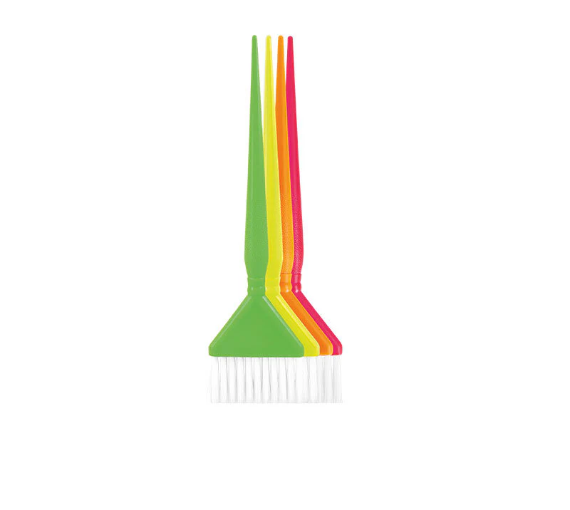 TINT BRUSH SET YELLOW,PINK,GREEN,ORANGE 4PCS/BOX