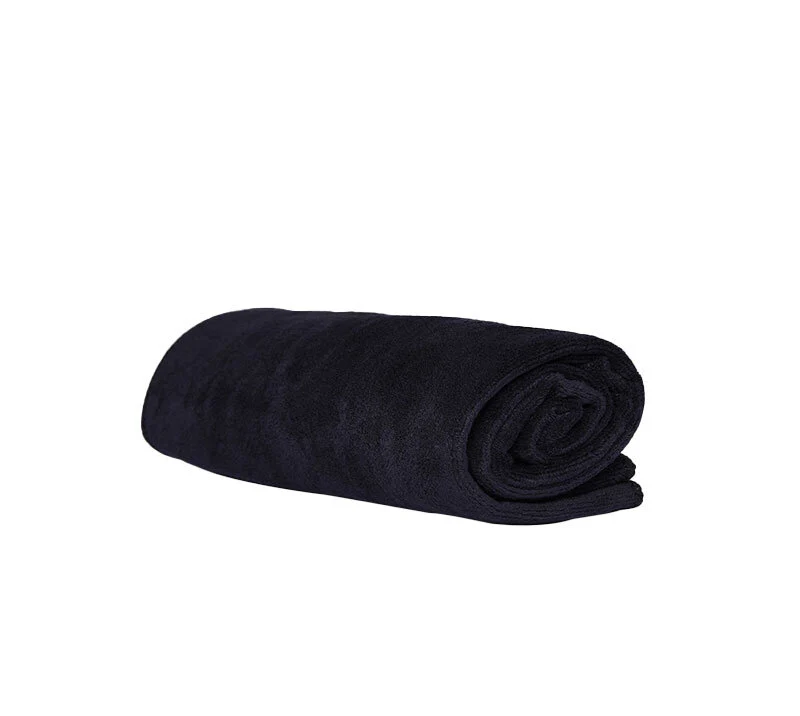 TOALLA OCEAN DRY NEGRA 80% POLIESTER 20% POLIAMIDA SUPERABSORBENTE 45x85CM